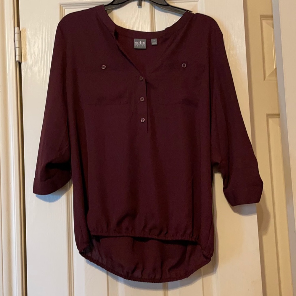 Soho New York and Company jeans, maroon, Size M